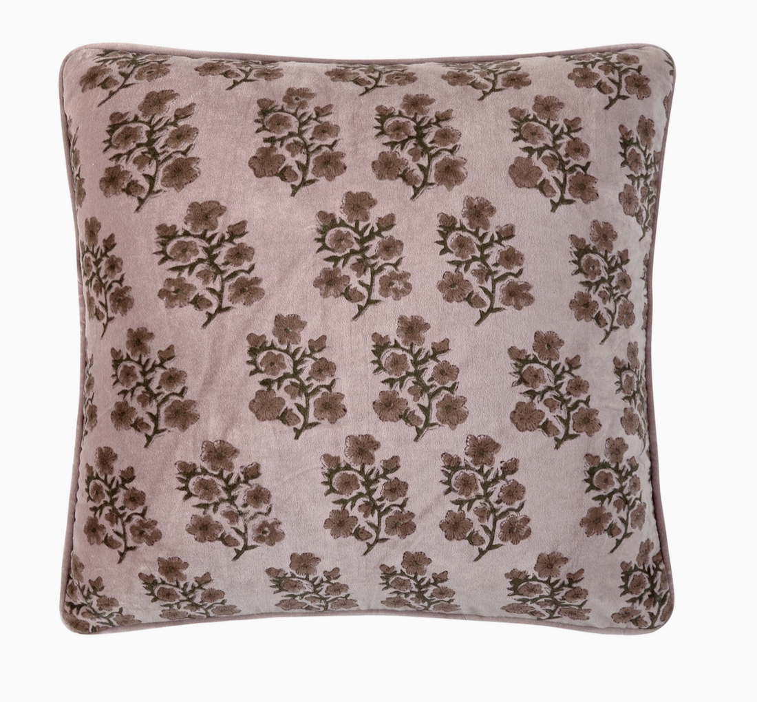 Laurel Velvet Throw Pillow