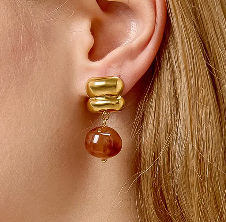 Ann Agate Drop Earrings