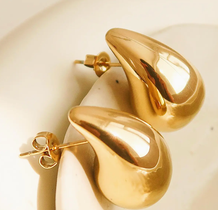 Colette Large Huggie Droplet Earring